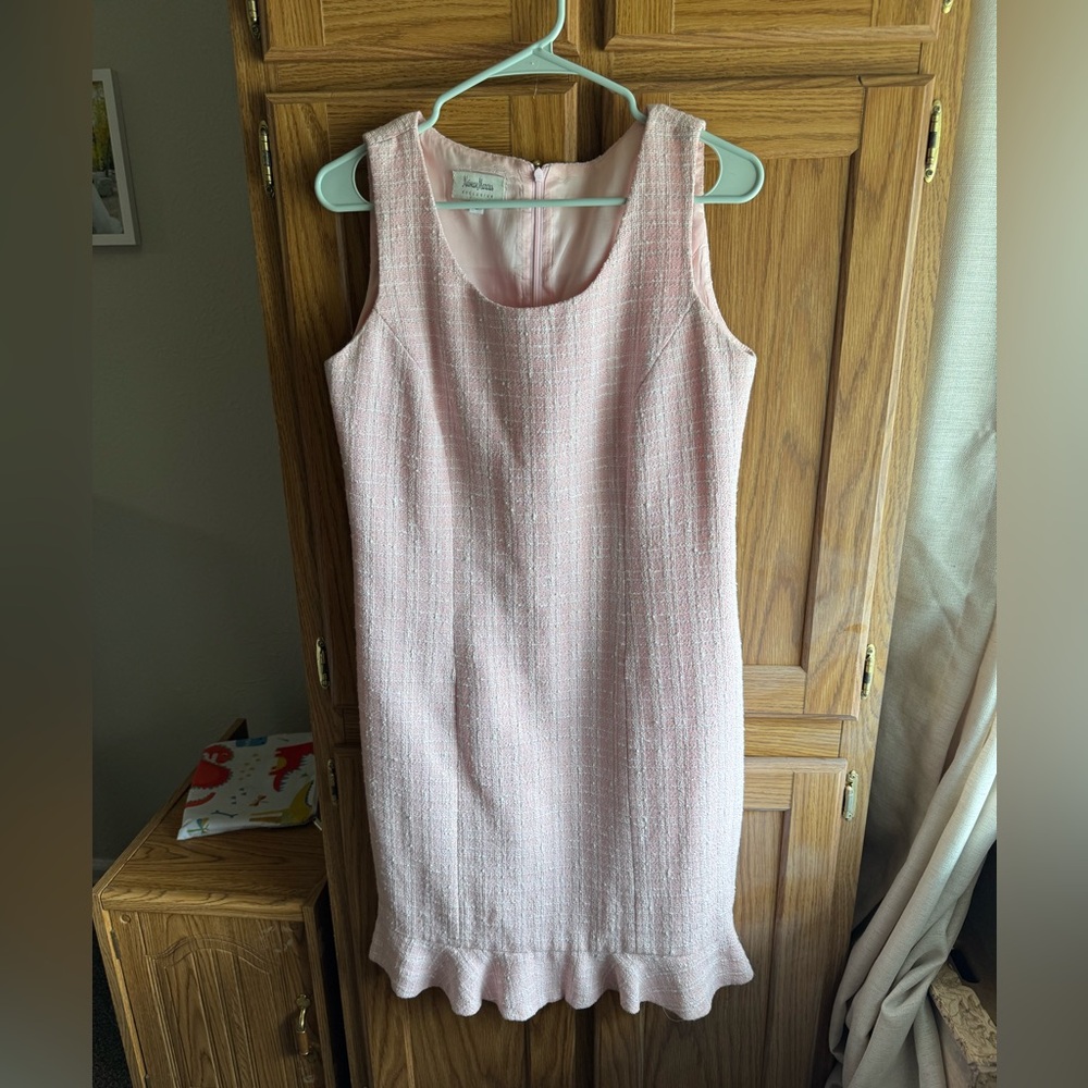 Neiman Marcus Pink Tweed dress size 8